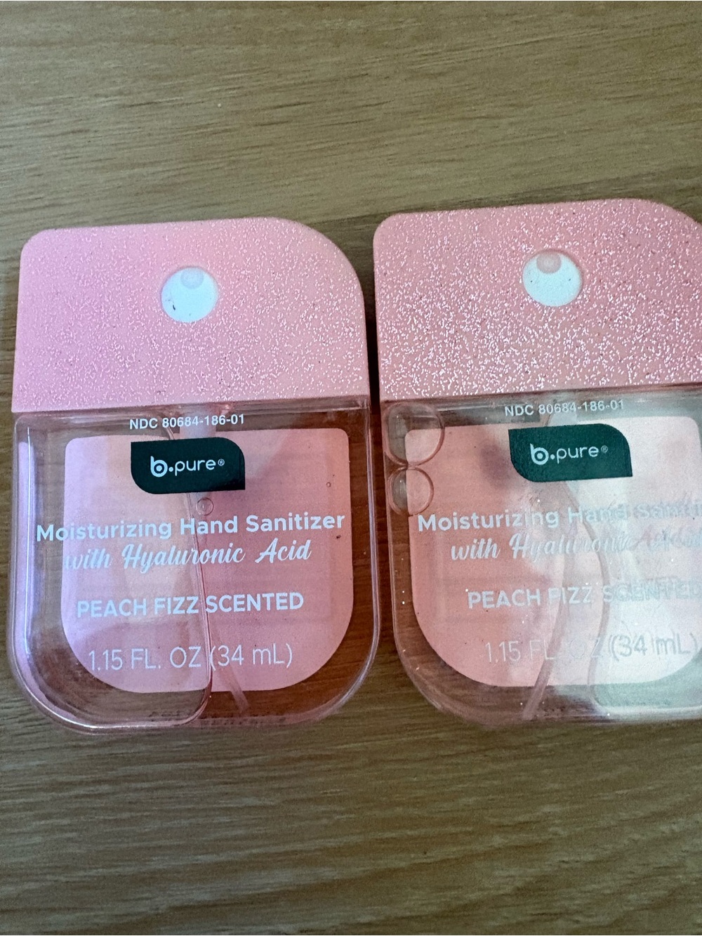Peach Fizz Moisturizing Hand Sanitizer — Pink